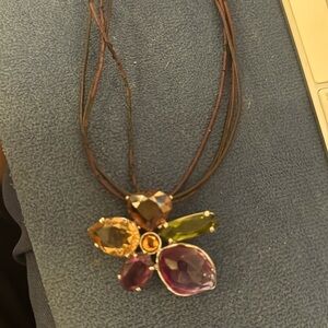 Authentic Swarovski Heritage Large Crystal Flower Necklace By Swarovski Brand